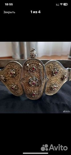 Женский пояс, серебро