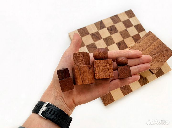 Шахматны Bauhaus (Баухауса). Mini Ручная работа