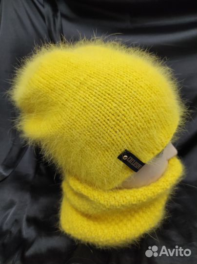 Шапка и снуд из пуха норки