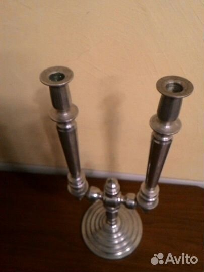 Подсвечник нержавейка старина СССР