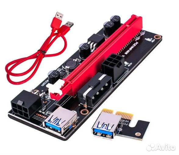 Райзера для видеокарты 009S PCI-E molex 6PIN
