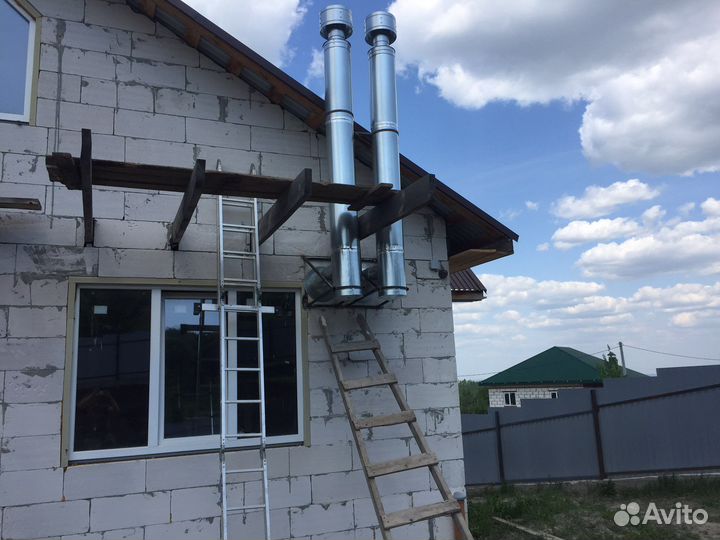 Прочистка, монтаж, вентиляции и дымоходов