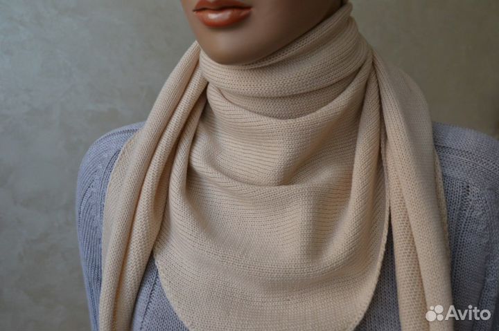 Шапка и косынка из итальянского мериноса