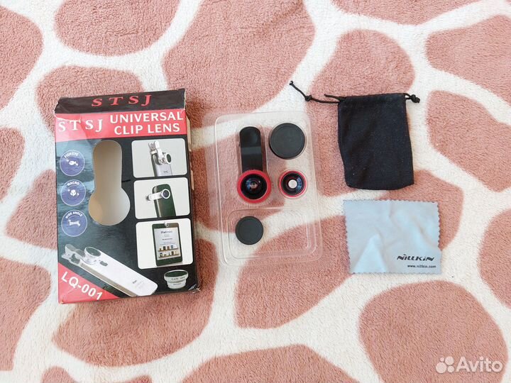 Объектив Fish Eye для смартфона широкий и макро