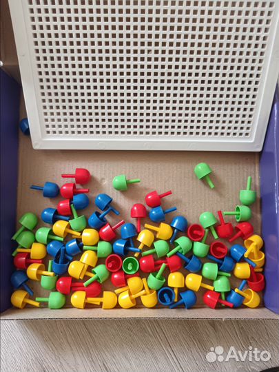 Детская мозайка Синий трактор