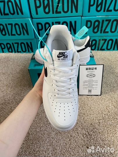 Nike Air Force 1 White-Black (Оригинал,Poizon)