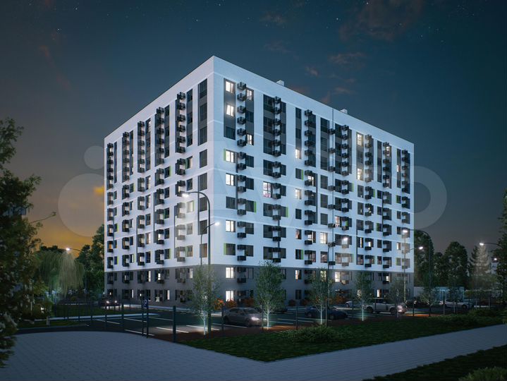 1-к. квартира, 34,4 м², 1/10 эт.