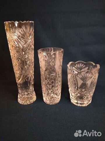 Хрустальные вазы для цветов