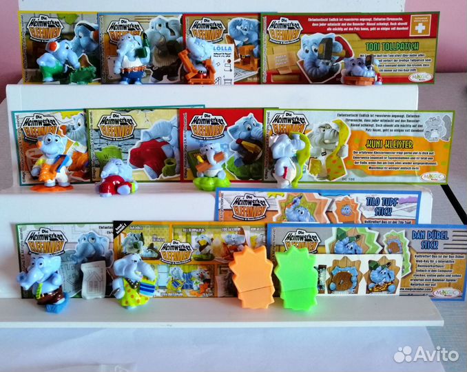 Киндер серии Цыпленок Цыпа Слоны строители и др