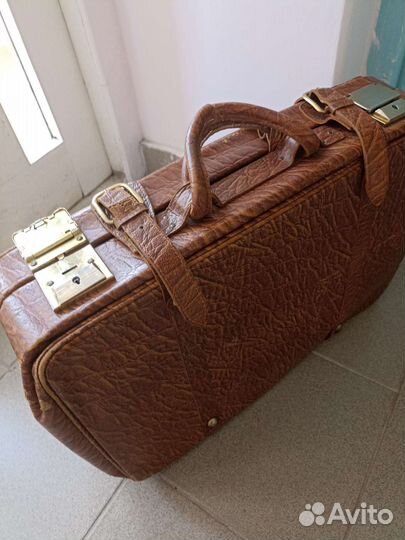 Кожаный чемодан СССР