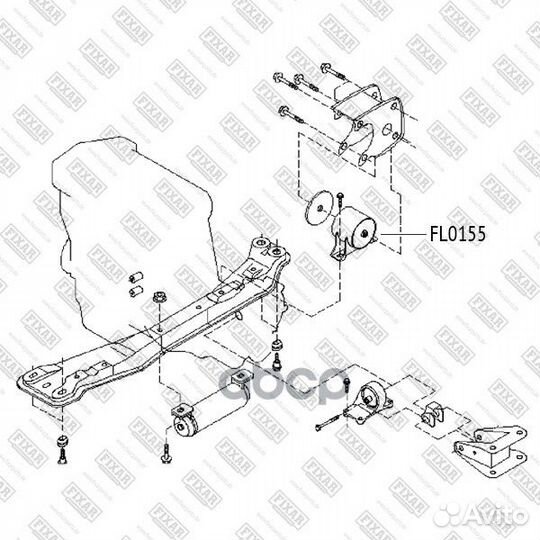 Опора двс nissan Almera 00- fixar FL0155 FL015