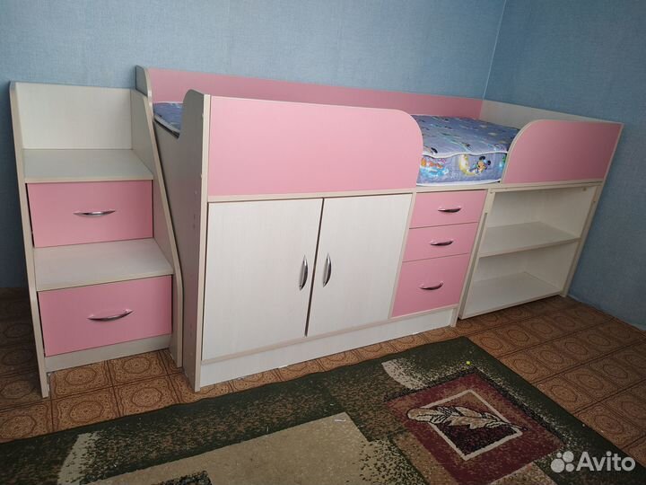 Детская кровать от 3 лет с бортиками