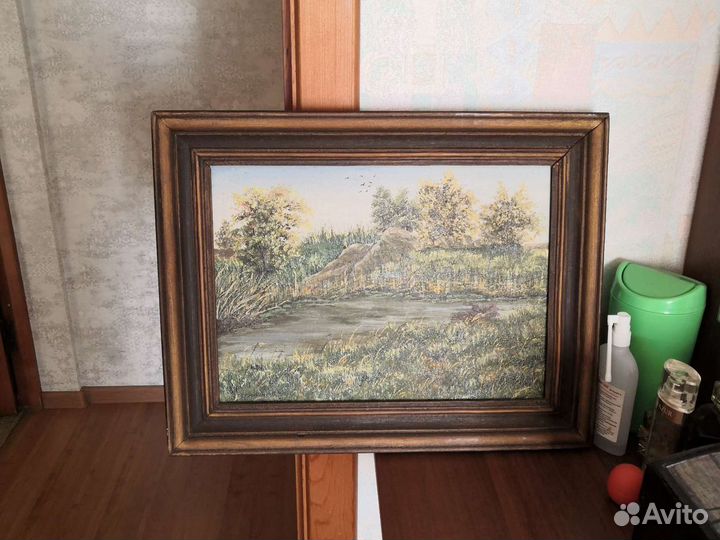 Картина маслом, береста