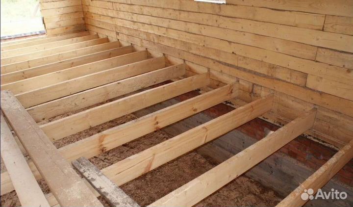 Замена пола в деревянном доме. Ремонт
