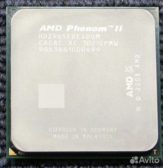 Процессор am3 phenom iix4 965 be