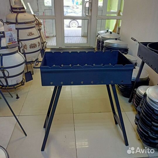 Мангал 610*320 3мм съёмные ножки