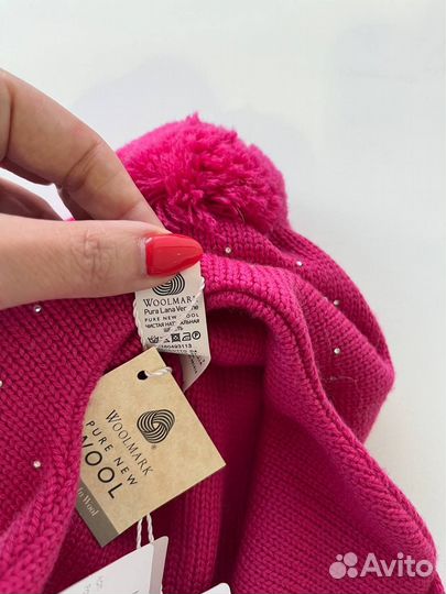 Шапка Il Trenino со стразами для девочки