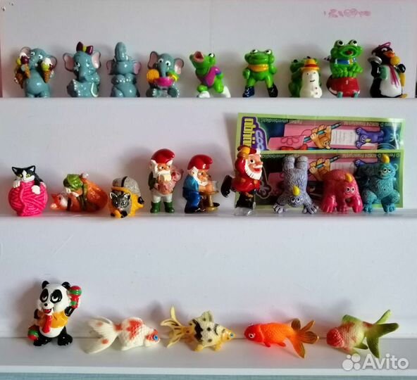 Киндер 90-х Коллекции Единички Перевертыши акулы