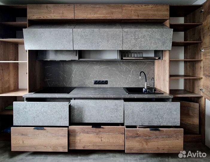 Современная кухня на заказ мдф фасады TUF36772