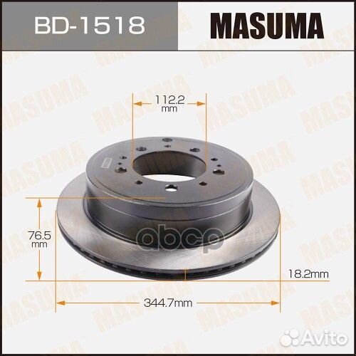 Диск тормозной BD-1518 Masuma