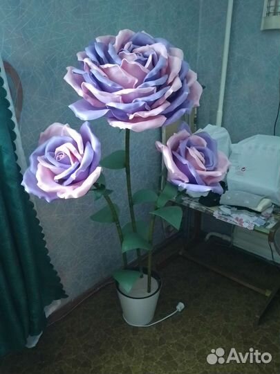 Светильник роза из изолона