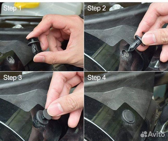 Клипсы пистоны для Обивки Салона Авто Набор 650 шт