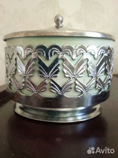 Вазочка мельхиоровая,винтаж