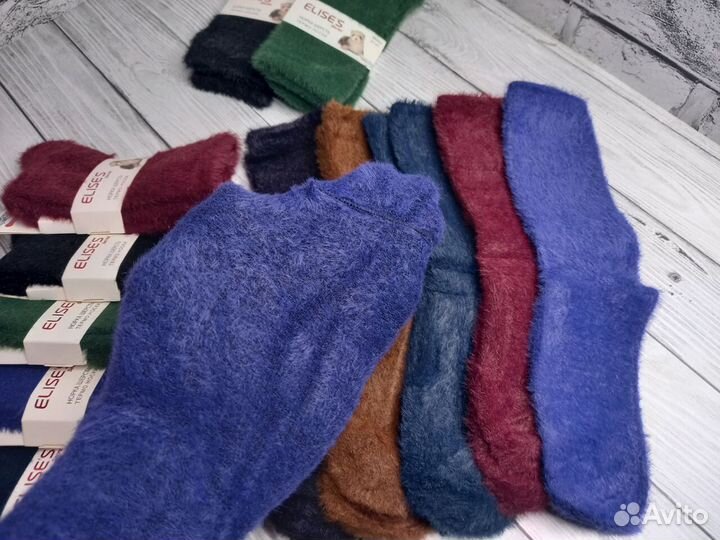Термоноски из шерсти норки тёплые