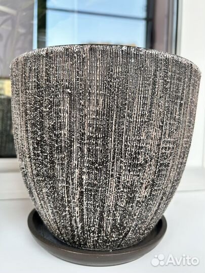 Горшок цветочный Меланж 22 h20 см v4.8 л керамика