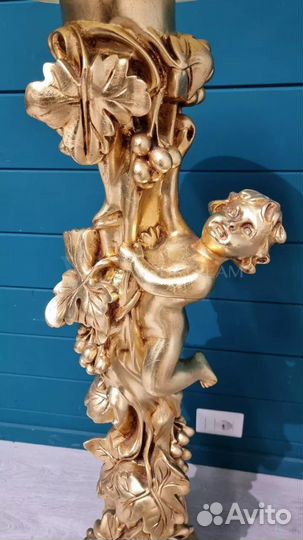 Колонна. Подставка. Силик. Барокко. Винтаж. Италия