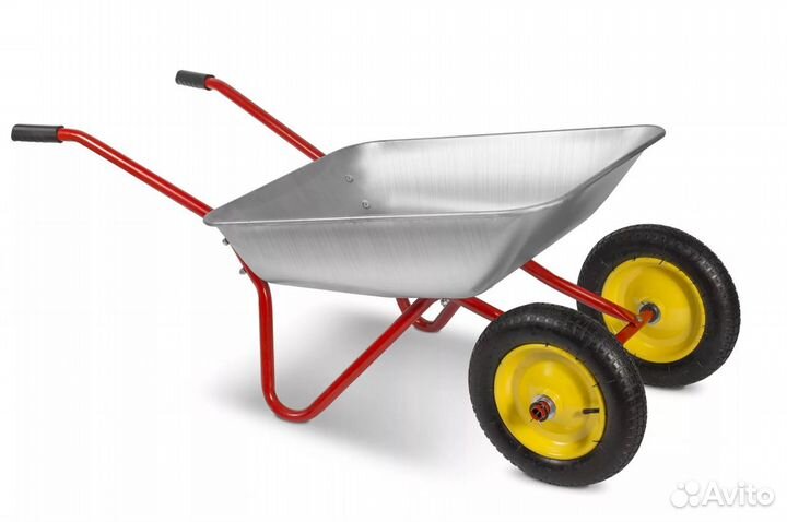 Тачка садовая двухколесная 85 л (90 кг)