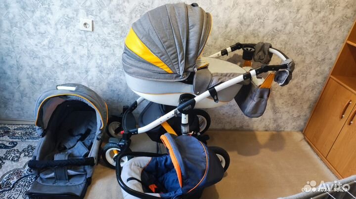 Коляска 3 в 1 бу