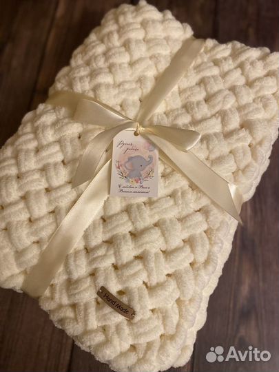 Конверт на выписку из роддома крестины плед