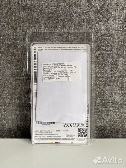 SSD SATA 2,5 960 Gb Apacer AS340X