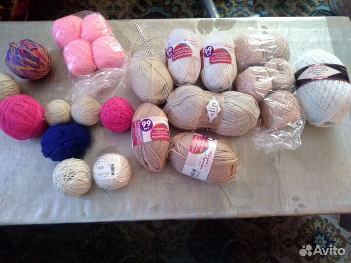 Пряжа нитки для вязания цена за все