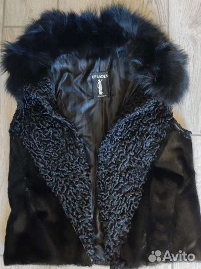 Жилетка меховая натуральная женская