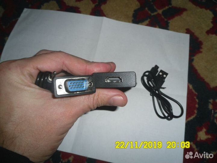 Переходник-конвертер VGA to hdmi
