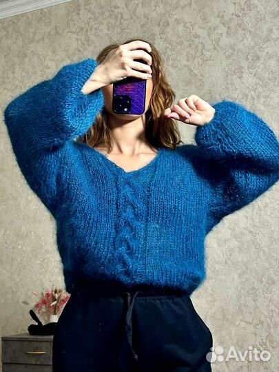 Свитер из мохера женский (ручная работа)