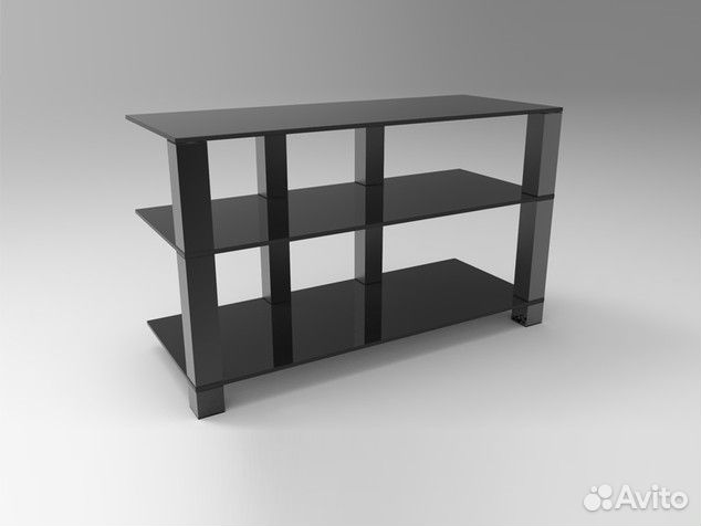 Тв тумбочка стеклянная для ЖК и LED ТК 100.3/4