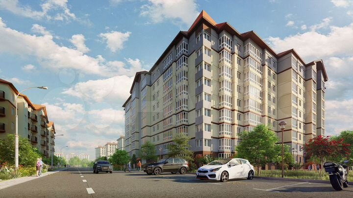 1-к. квартира, 41,9 м², 9/9 эт.