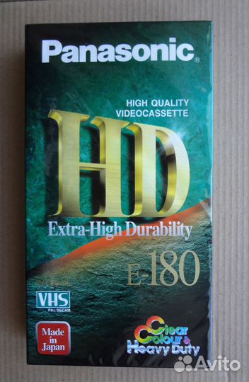 Видеокассета VHS Panasonic E-180 новая (Япония)