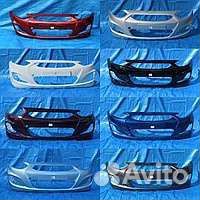 Бампер Hyundai Solaris 2010+ в цвет белый PGU