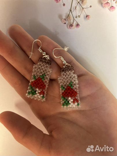 Серьги из бисера