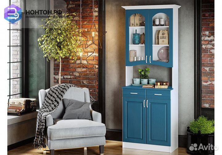 Буфет Констанция 2-х створчатый джинс