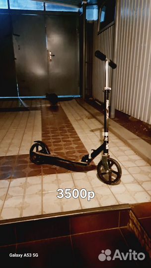 Велосипед бу,самокат б/у,руль игровой новый