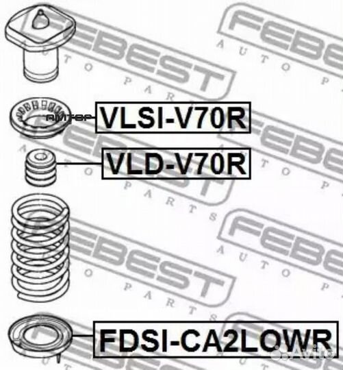 Febest fdsica2lowr fdsi-CA2lowr febest проставка з