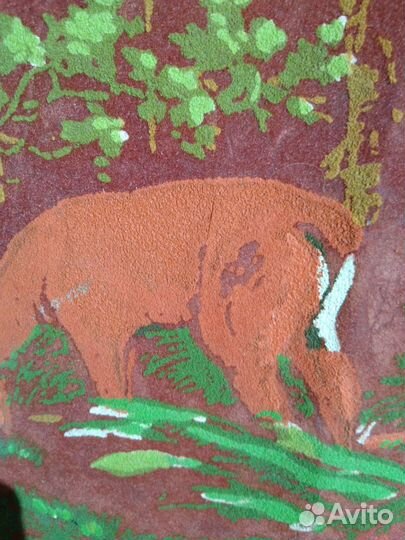 Коврик настенный старинный, раритет