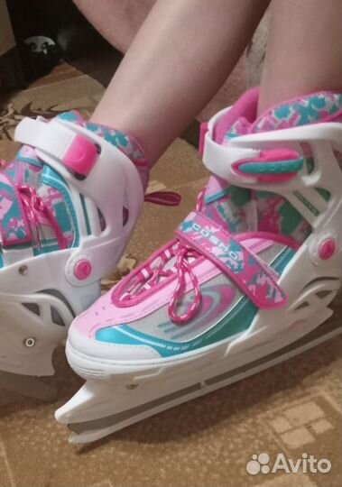 Коньки раздвижные 35-38 размер, торга нет