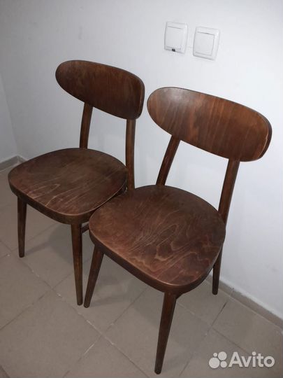Стулья винтажные раннего ГДР (2 шт. )
