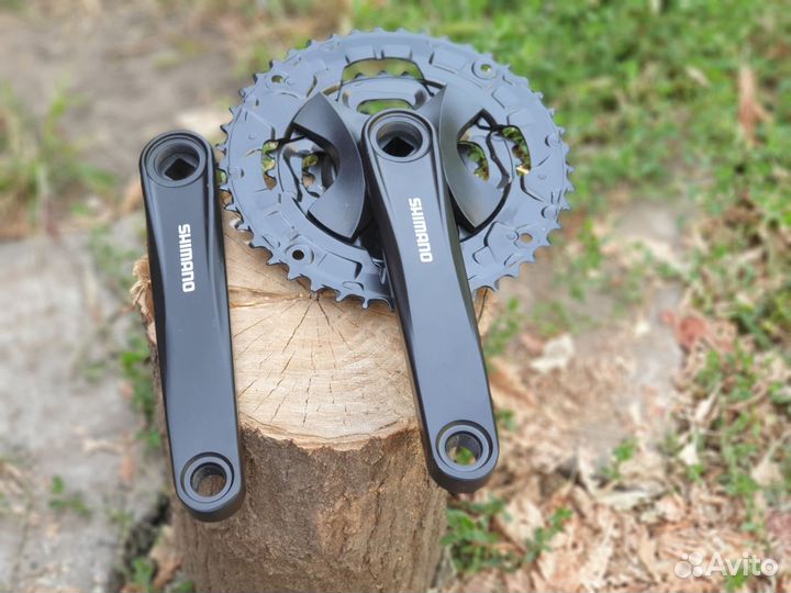 Шатуны Shimano 9 скоростей квадрат 44/32/22Т 175мм